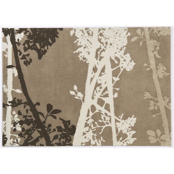 ラグマット/絨毯 GROVE RUG 140cm×200cm ブラウン 長方形 『NEXTHOME』 〔リビング ダイニング〕代引NG
