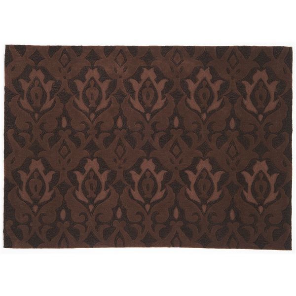 ラグマット/絨毯 BOUQUET RUG 140cm×200cm ブラウン 長方形 『NEXTHOME』 〔リビング ダイニング〕代引NG