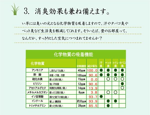 い草 花ござ/ラグマット 市松柄 グリーン 江戸間2畳 約174×174cm 抗菌防臭効果 調湿機能 〔リビング〕代引NG