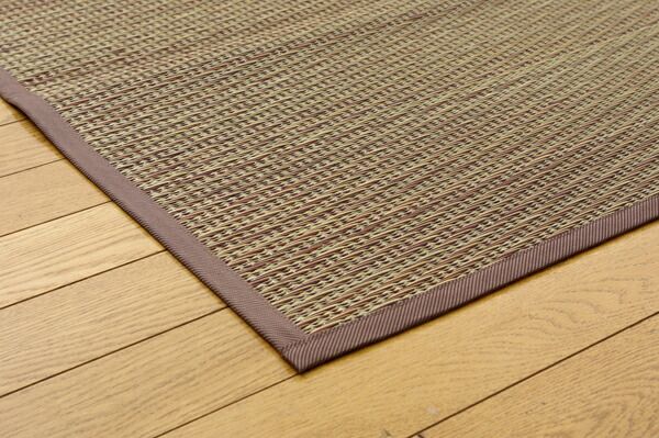 い草 花ござ/ラグマット ブルー 本間4.5畳 約286.5×286cm 抗菌・防臭効果 調湿機能 〔リビング ダイニング〕 代引NG