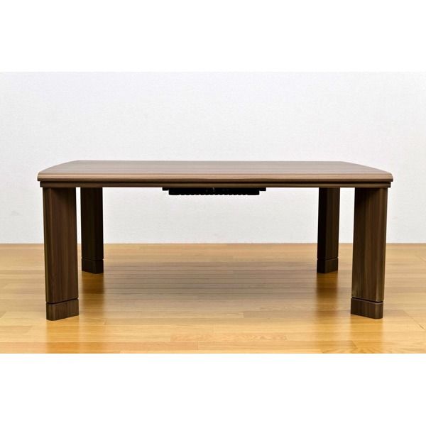 スーパSALE10倍＆4時間限定10％OFF 継ぎ足式モダンこたつテーブル 本体 【長方形/105cm×75cm】 ウォールナット 木製 本体 高さ調節可 テーパー加工【代引NG】 テーブル