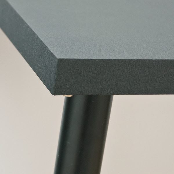 フリーテーブル(作業台/PCデスク/書斎テーブル) 幅90cm×奥行45cm ブラック(黒) 天板厚3cm代引NG デスク パソコンデスク