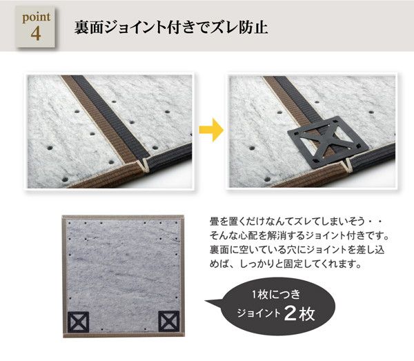 スーパSALE10倍＆4時間限定10％OFF シンプルカラー ユニット畳/置き畳 【レッド 70×70cm×1.7cm】 日本製 軽量 抗菌 防臭 防滑 連結ジョイント付 〔リビング〕【代引NG】 カーペット・マット・畳 畳