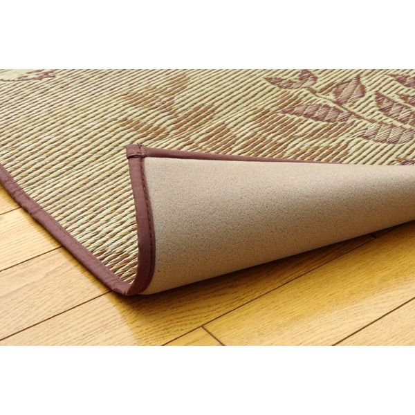 となりのトトロ い草 ラグマット/絨毯 140×180cm 日本製 抗菌 防臭 調湿効果 弾力性 耐久性抜群 〔リビング〕代引NG カーペット・マット・畳 マット