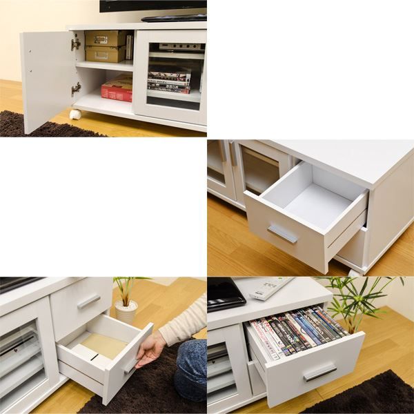 テレビ台/テレビボード 幅120cm ダークブラウン 『TREVIS』 扉収納/キャスター付き代引NG 収納家具 テレビ台・ローボード