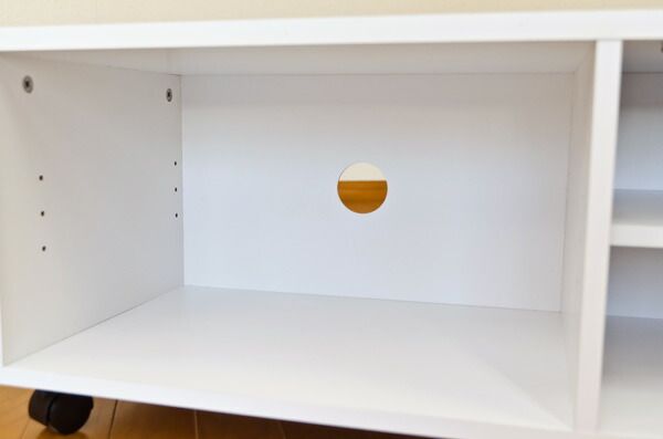 扉付きテレビ台/テレビボード 幅80cm ホワイト 可動棚/キャスター付き代引NG 収納家具 テレビ台・ローボード