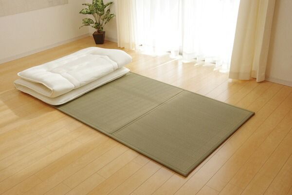 折りたたみ マットレスい草マットレス シングル100×210cm代引NG