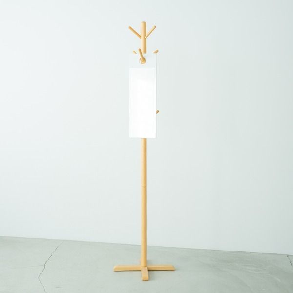 スーパSALE10倍＆4時間限定10％OFF フックミラー(60)(ホワイト/白)幅20cm×高さ60cm ウォールミラー/壁掛け/鏡/飛散防止加工/スリム/姿見/省スペース/日本製/モダン/完成品/NK-600 鏡 スタンドミラー
