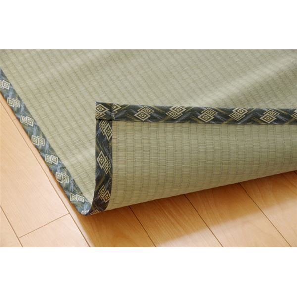 い草 上敷き/ラグマット 糸引織 江戸間6畳 約261×352cm 抗菌 防臭 調湿 日本製 減農薬栽培 熊本県八代産イ草使用代引NG カーペット・マット・畳 マット