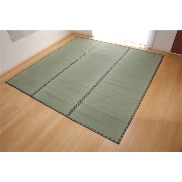 い草 上敷き/ラグマット 糸引織 本間10畳 約477×382cm 抗菌 防臭 調湿 日本製 減農薬栽培 熊本県八代産イ草使用代引NG カーペット・マット・畳 マット