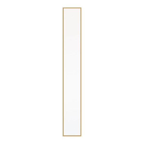 スーパSALE10倍＆4時間限定10％OFF 細枠ウォールミラー 幅22cm(ナチュラル) 天然木/姿見鏡/スリム/高級感/木製/飛散防止加工/壁掛け/北欧風/日本製/完成品/NK-5 鏡 スタンドミラー