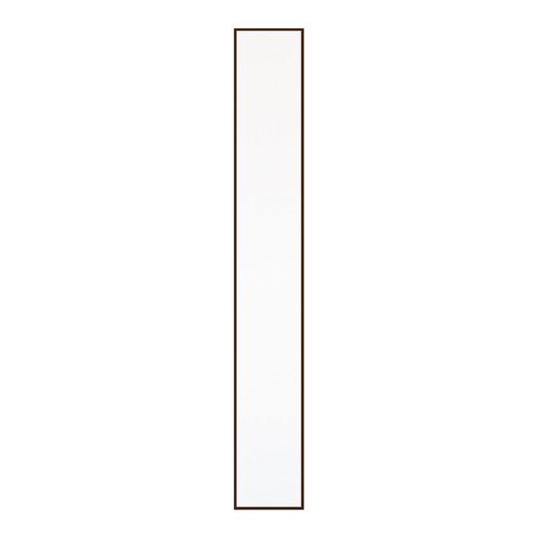 スーパSALE10倍＆4時間限定10％OFF 細枠ウォールミラー 幅22cm(ブラウン/茶) 天然木/姿見鏡/スリム/高級感/木製/飛散防止加工/壁掛け/北欧風/日本製/完成品/NK-5 鏡 スタンドミラー