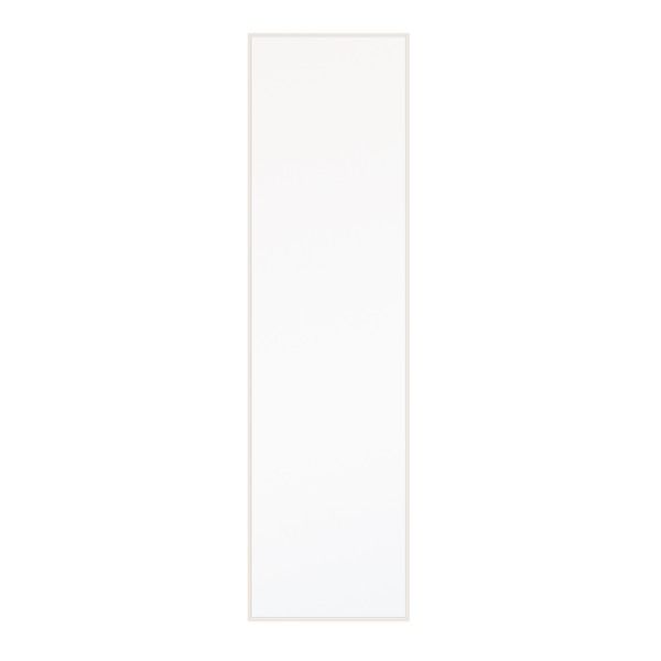 スーパSALE10倍＆4時間限定10％OFF 細枠ウォールミラー 幅42cm(ホワイト/白) 天然木/姿見鏡/ワイド/高級感/木製/飛散防止加工/壁掛け/北欧風/日本製/完成品/NK-7 鏡 スタンドミラー