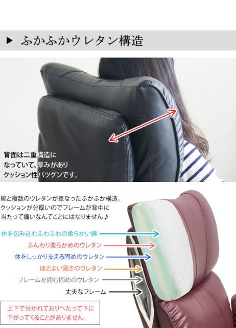 スーパSALE10倍＆4時間限定10％OFF 座椅子 幅77cm ブラック 合皮 肘付き リクライニング ハイバック 360度回転 日本製 スーパーソフトレザー座椅子 匠 完成品 イス・チェア 座椅子