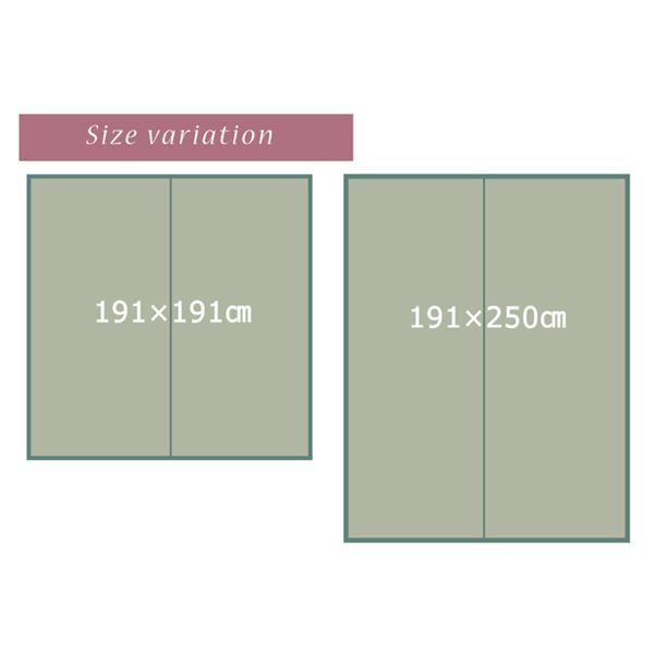 い草 ラグマット/絨毯 花柄 ブルー 約191×191cm 防滑加工 抗菌防臭 調湿機能 〔リビング ダイニング〕代引NG