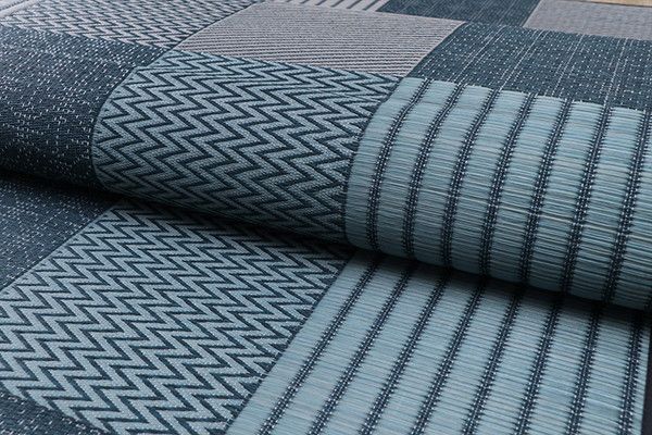 い草 花ござ/ラグマット ブラウン 江戸間1畳 約87×174cm 裏：不織布 防傷 抗菌 防臭 調湿 弾力性 〔リビング〕代引NG