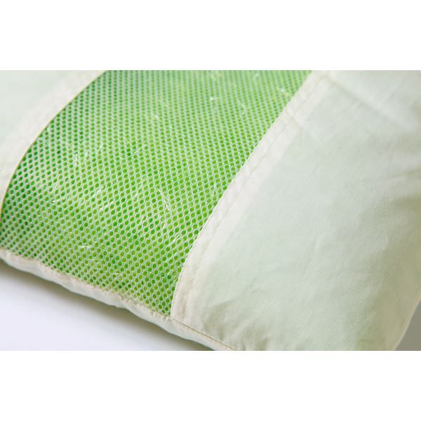 枕/ピロー 約35×50×10cm 普通 側地綿100％ 高さを選べる ヒバエッセンス使用 『森の眠りひば枕M』 〔ベッドルーム〕代引NG 寝具 枕・抱き枕 枕