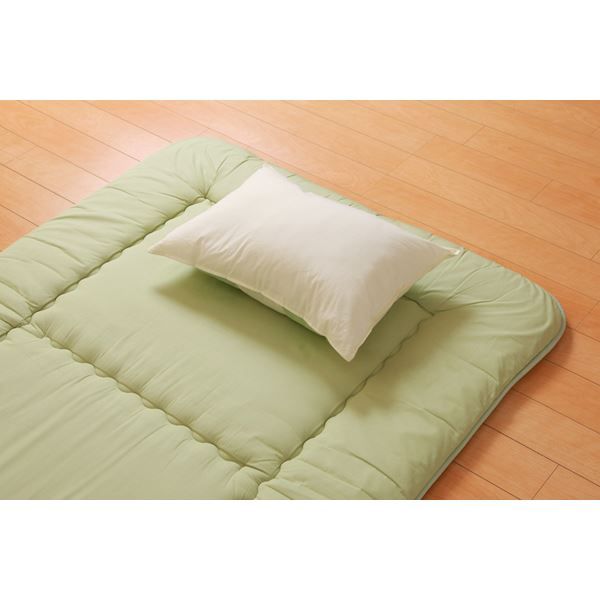 枕/ピロー 約43×63×18cm 高め 側地綿100％ 高さを選べる ヒバエッセンス使用 『森の眠りひば枕A』 〔ベッドルーム〕代引NG 寝具 枕・抱き枕 枕