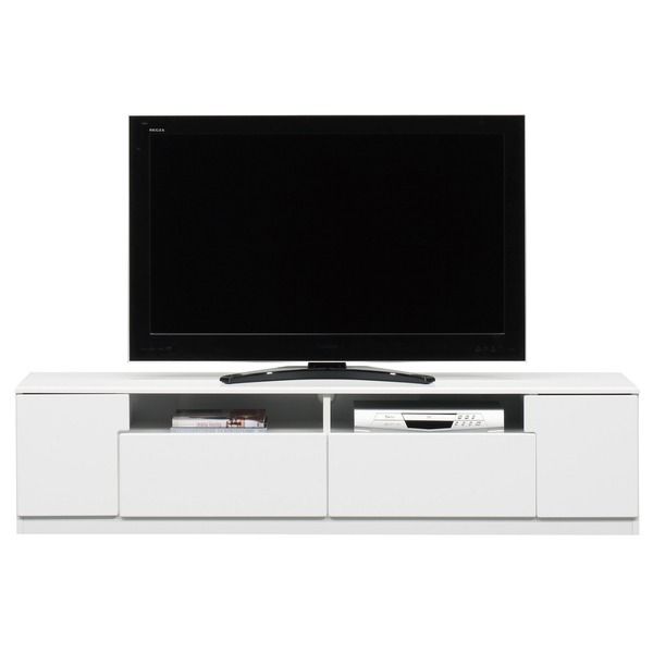 テレビ台 テレビボード 幅180cm ブラック木目 オープン収納棚付き 日本製 国産 ローボード テレビラック TVボード TV台 リビング収納 収納家具 完成品 玄関渡し代引NG 収納家具 テレビ台・ローボード
