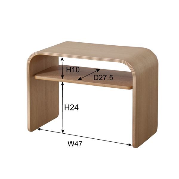 スーパSALE10倍＆4時間限定10％OFF サイドテーブル オーク PT-615OAK テーブル サイドテーブル・ナイトテーブル