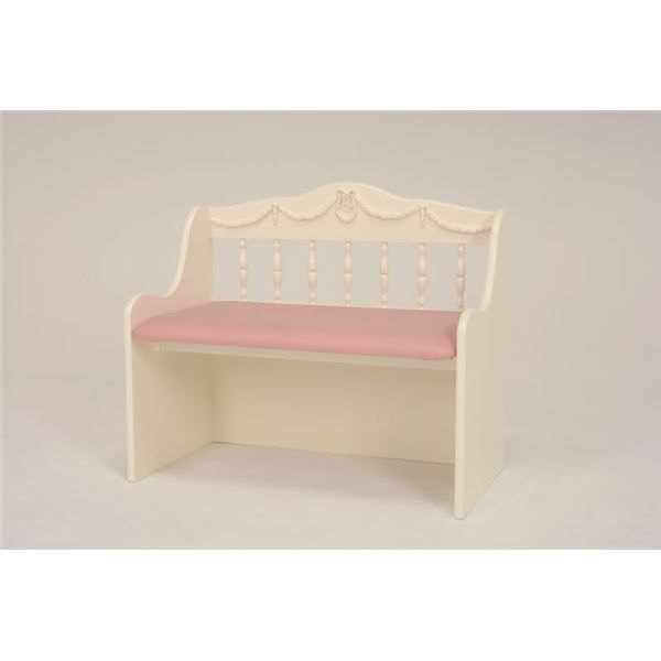 ベンチチェストト(ベンチチェア/収納家具) 幅75cm 木製 張地：合成皮革(合皮) 姫系 ホワイト(白) 代引NG