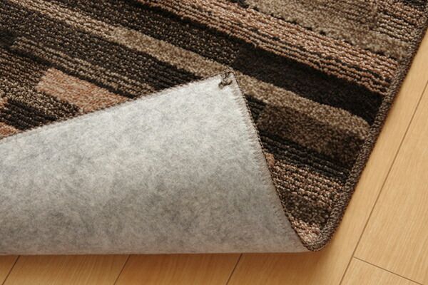 タフト ラグマット/絨毯 1.5畳 ブルー 約130×190cm 日本製 抗菌 防臭 防ダニ 通年使用 ホットカーペット可 〔リビング〕代引NG
