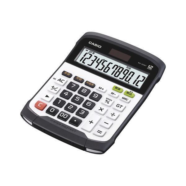 3%OFFクーポン有   カシオ 防水電卓 デスクサイズ WD-320MT-N 家電