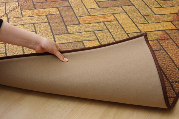 日本製 い草 ラグマット/絨毯 約3畳 長方形 ブラウン 約191×250cm 裏：ウレタン 抗菌 防臭 消臭 調湿 〔リビング〕代引NG