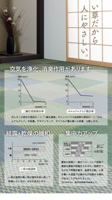 い草 ラグマット/花ござ 6畳 格子柄 市松柄 ブルー 本間6畳 約286×382cm 抗菌防臭 消臭 調湿 〔リビング〕代引NG