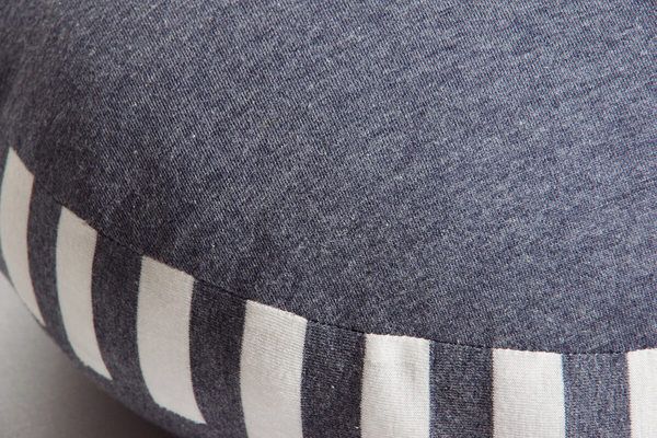 低反発 クッション/座布団 無地 円形 セアテ ブラウン 直径約40cm 伸縮性 オールシーズン 〔リビング ソファー 寝室〕代引NG クッション・座布団 クッション