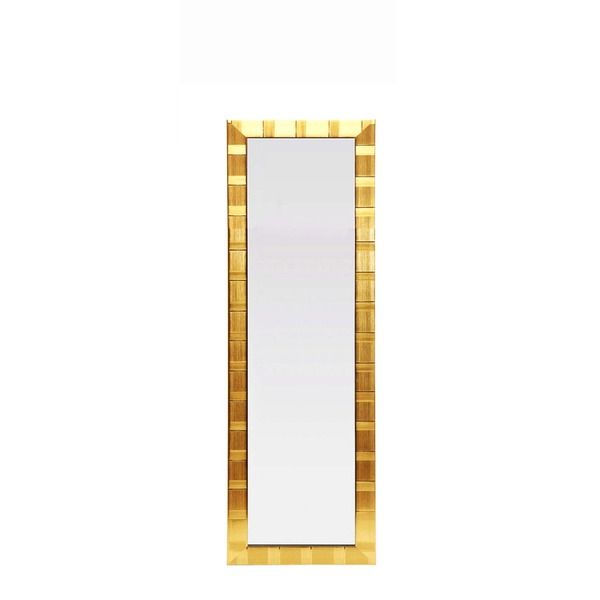 ウォールミラー/全身姿見鏡 壁掛け用 ＨＪ(Ｈａｎｄ made in Japan)ミラー(3尺) 飛散防止付 GOLD 日本製 鏡 スタンドミラー