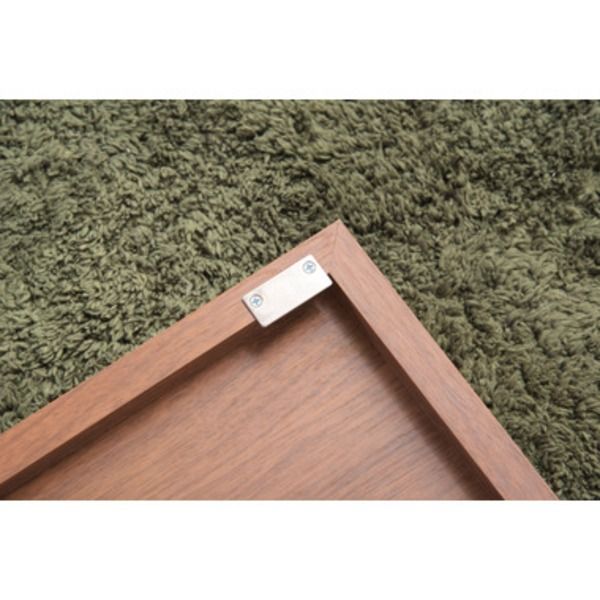スーパSALE10倍＆4時間限定10％OFF 姿見鏡 ウォールミラー 幅42cm L ウォールナット 正方形 3mm飛散防止ミラー リビング ベッドルーム 寝室 ドレッサー 玄関 鏡 壁掛け