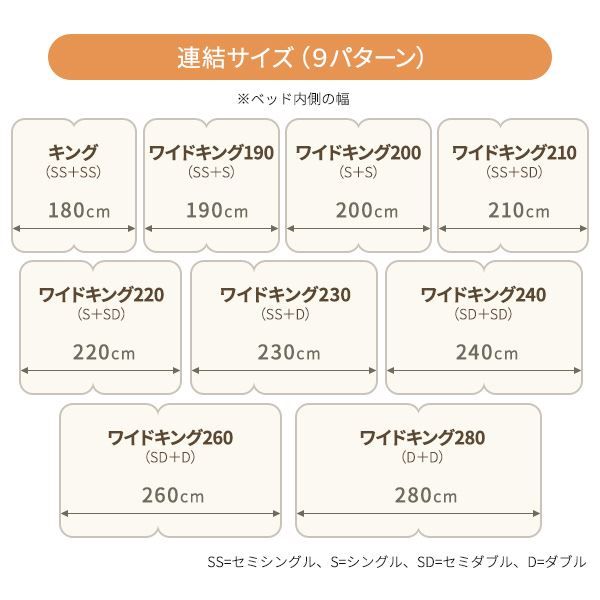 宮付き ローベッド 連結式ベッド セミシングルサイズ (ベッドフレームのみ) 棚付き ライト付き 国産フレーム 低床 低ホルムアルデヒド ダークブラウン 代引NG