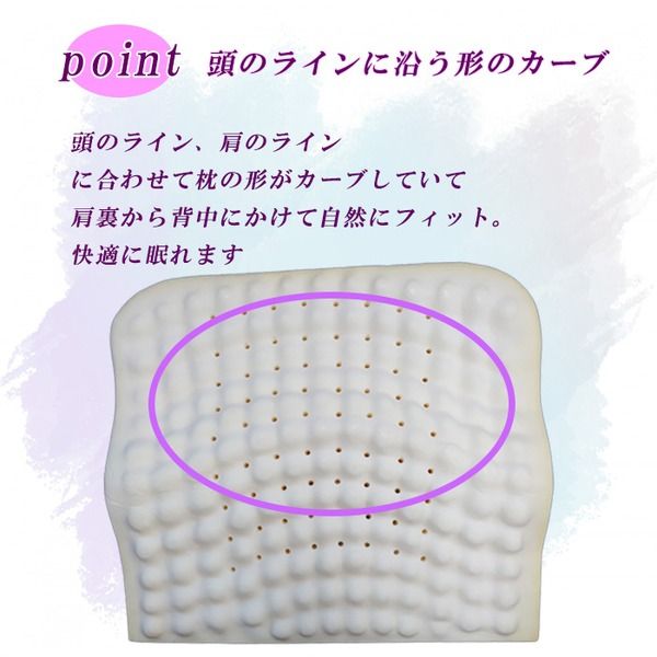 低反発枕/ピロー硬めSP-6 洗えるカバー付き(フラワーガーデン)