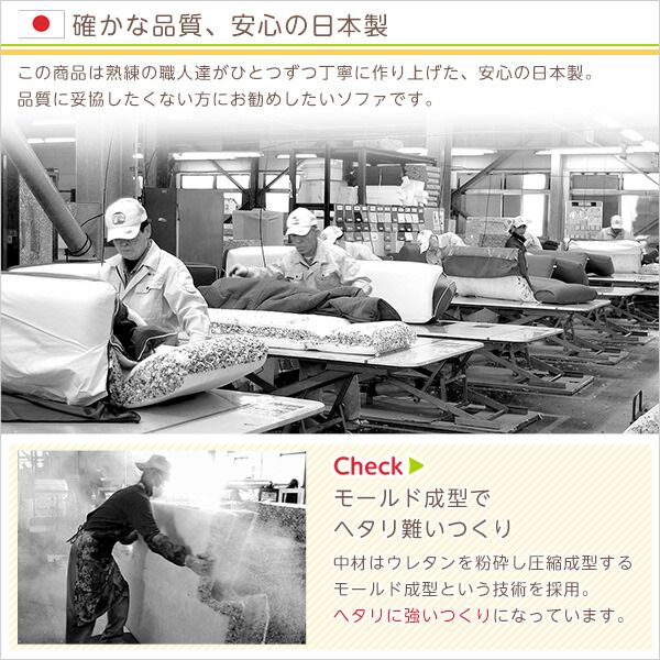 ローソファー 3人掛け コーナー付き 同色2セット ベージュ 座面高7.5cm 分割式 起毛素材 日本製 国産 完成品 フロアソファー リビング家具代引NG