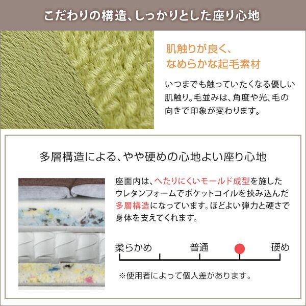 リクライニングソファー ローソファー 2人掛け レッド 約幅129cm 肘付き 脚付き 起毛素材 日本製 国産 フロアソファー 2人掛けソファー リビング家具代引NG