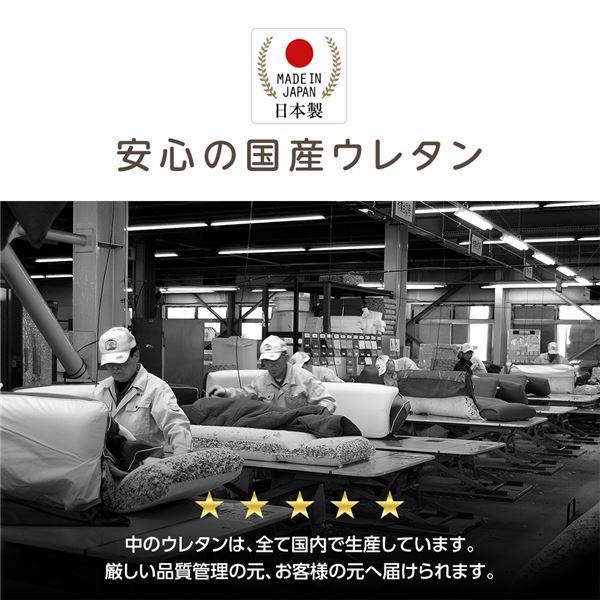 超極厚 ボリュームクッション/リビング雑貨 ラウンドタイプ グリーン 厚み16cm 低反発 脱着式カバー付き 国産ウレタン使用 シンプル ダリアン素材 『Pastel』代引NG