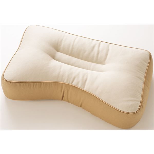スーパSALE10倍＆4時間限定10％OFF シンプル 枕/ピロー 【幅50cm×奥行30cm×高さ10cm】 日本製 綿100％ ナイロンファスナー付き 高さ調整可 中材量調整可 〔寝室〕【代引NG】
