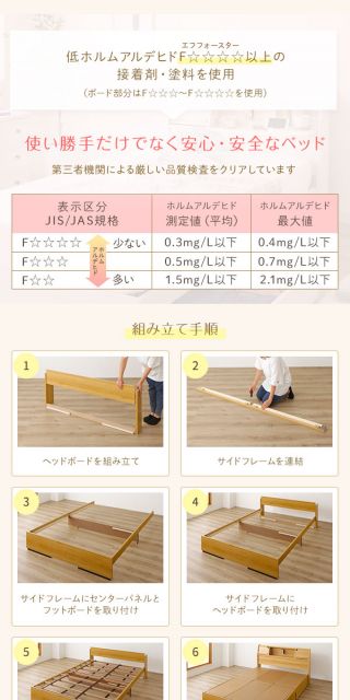 スーパSALE10倍＆4時間限定10％OFF ヘッドボード 引き出し 収納ベッド シングルサイズ ボンネルコイルマットレス付 コンセント付き ライト付き 宮棚付き フラップ扉収納 大容量 低ホルムアルデヒド 国産 『Lafran』 ラフラン ナチュラル