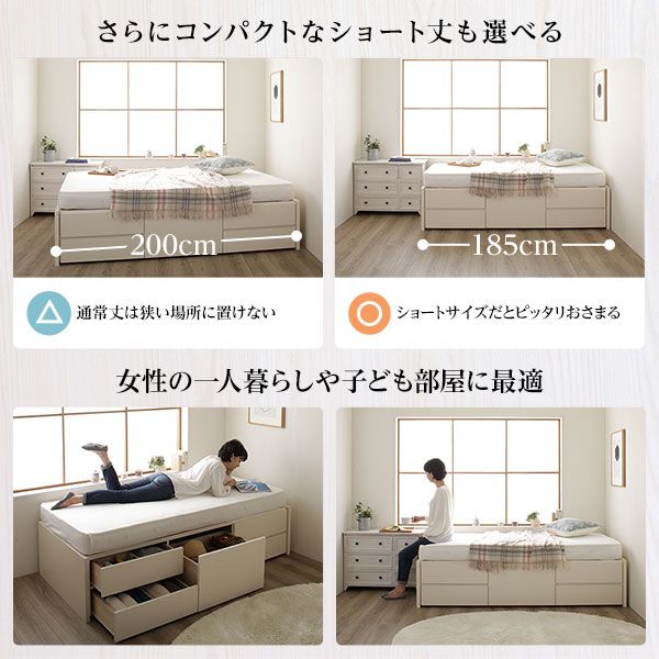 〔お客様組み立て〕 収納 ベッド ヘッドレス シングル フレームのみ ダークブラウン 日本製 引き出し収納 頑丈ボックス収納 チェストベッド チェストベット 収納ベット シングルベッド 代引NG