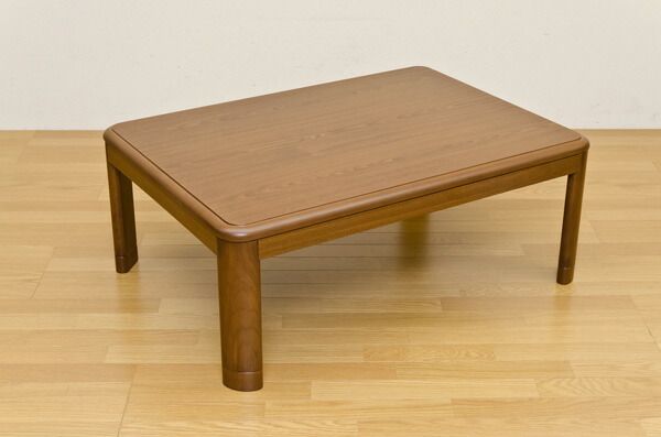 こたつ 約幅105×75cm 長方形 ナチュラル 木製脚付き コタツ 継脚式 手元コントローラー 組立品 リビング ダイニング代引NG
