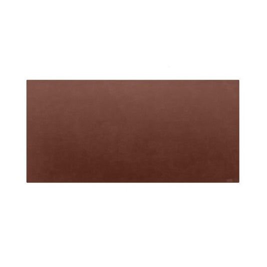 高級PVCレザー デスクマット 03： ダークブラウン 620×300mm カット可 日本製 〔DIY素材 背景 クラフト用品〕