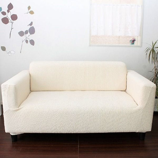 スーパSALE10倍＆4時間限定10％OFF フィット ソファーカバー 幅140〜200cm用 3人掛け用 アイボリー 肘付き用 洗える 日本製 綿混素材 トリコ リビング ダイニング