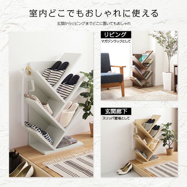 スーパSALE10倍＆4時間限定10％OFF シンプルモダン シューズラック/下駄箱 【ブラック】 幅48cm 6足収納可 長靴・ロングブーツ対応 メラミン樹脂加工板使用 木目調 スリム 省スペース 傘立て付き