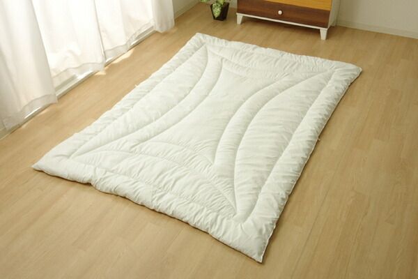 掛け布団/寝具 シングル 150×210cm 洗える 日本製 抗菌 防臭 吸水 速乾 防ダニ ノンダスト 無地 東洋紡代引NG