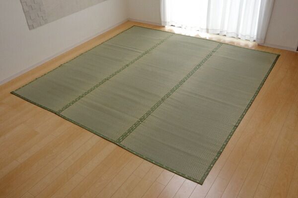 い草 上敷き/ラグマット 江戸間1畳 約88×176cm 長方形 日本製 ウレタン 抗菌 防臭 消臭 調湿 空気清浄代引NG
