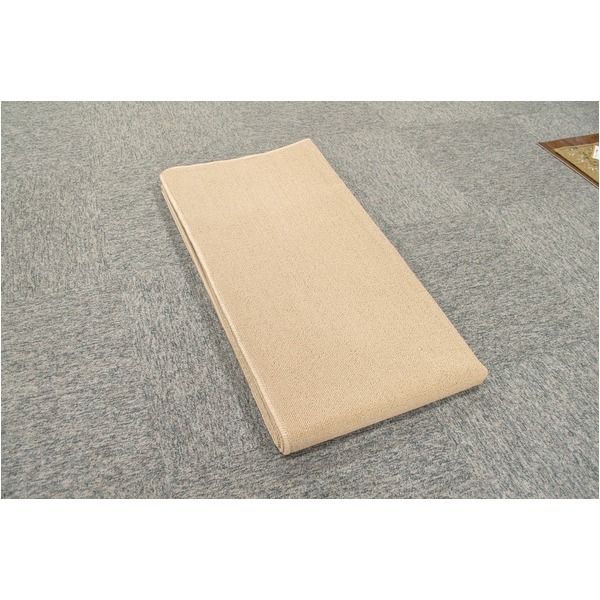 スーパSALE10倍＆4時間限定10％OFF カーペット ラグ 平織 フリーカット ループ / 江戸間 4.5畳 261×261cm ベージュ プレーン 九装
