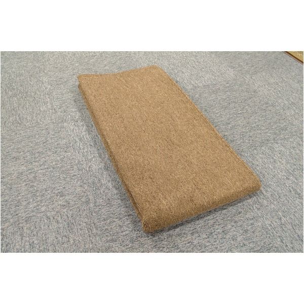 スーパSALE10倍＆4時間限定10％OFF カーペット ラグ 平織 フリーカット ループ / 江戸間 4.5畳 261×261cm ブラウン プレーン 九装
