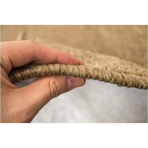 スーパSALE10倍＆4時間限定10％OFF カーペット ラグ 平織 フリーカット ループ / 江戸間 4.5畳 261×261cm ブラウン プレーン 九装