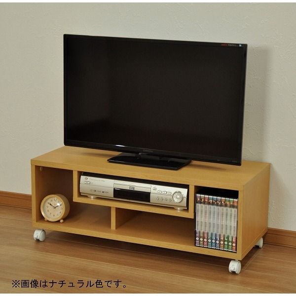 テレビ台 テレビボード 約幅85cm L ブラウン キャスター付き フリーラック 組立品 リビング ダイニング インテリア家具代引NG